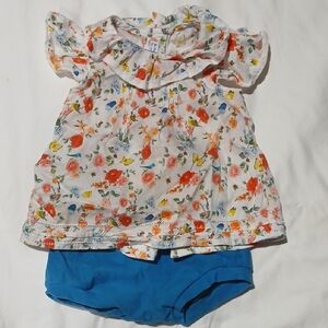 Floral Tunic with 2 bottoms